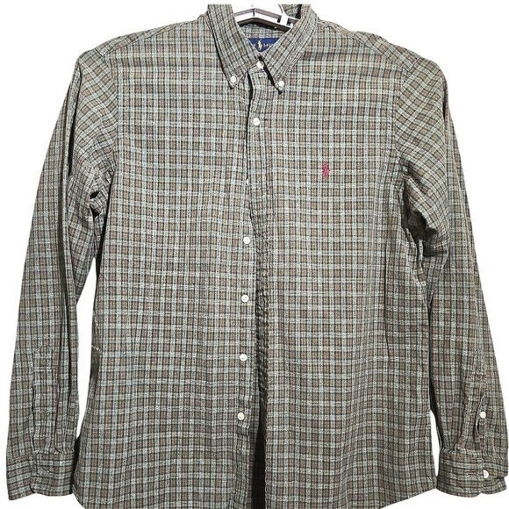 Ralph Lauren Men's Button-Down Shirt – Size Large‎ – 100% Cotton
